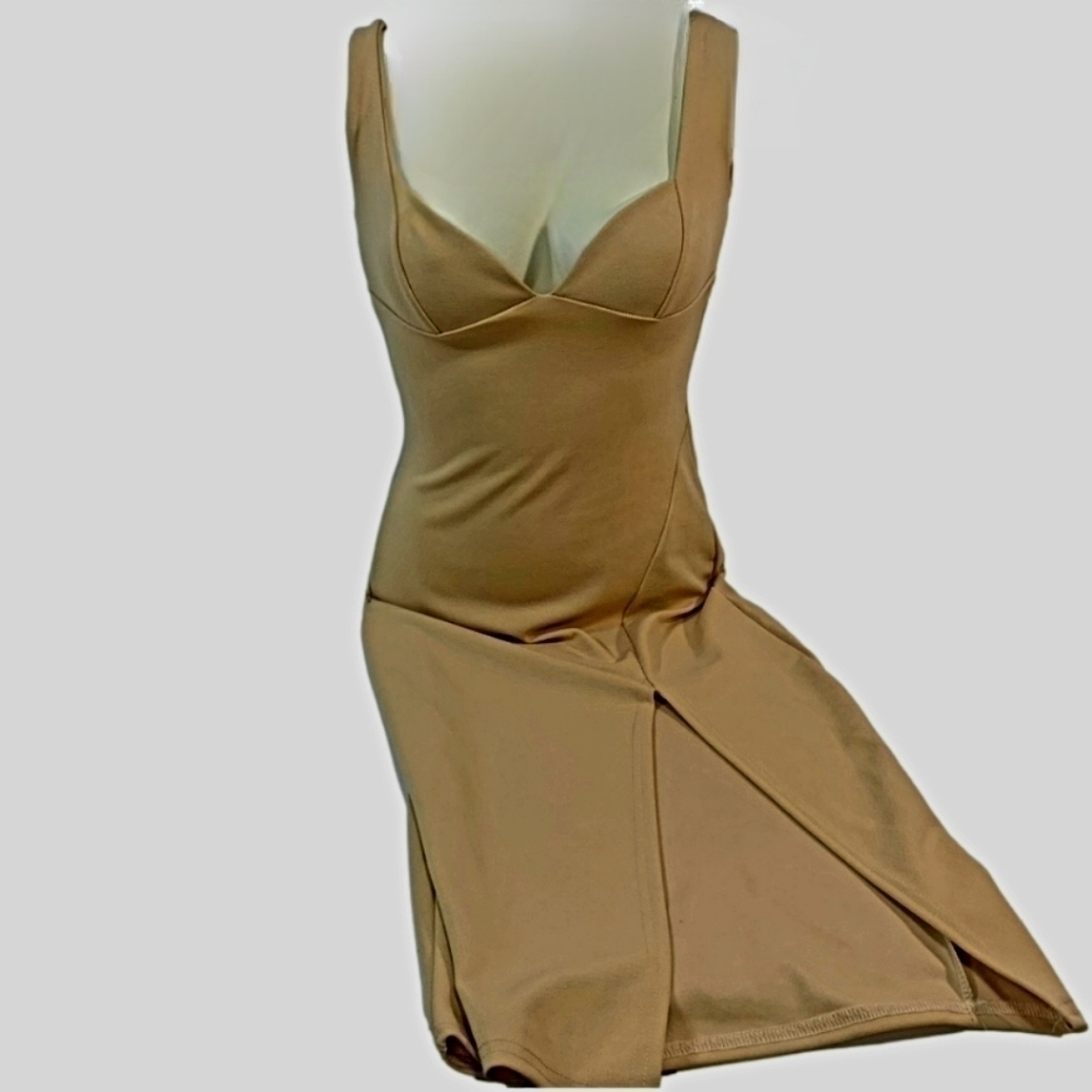Nasty Gal Fitted Dress with Slit